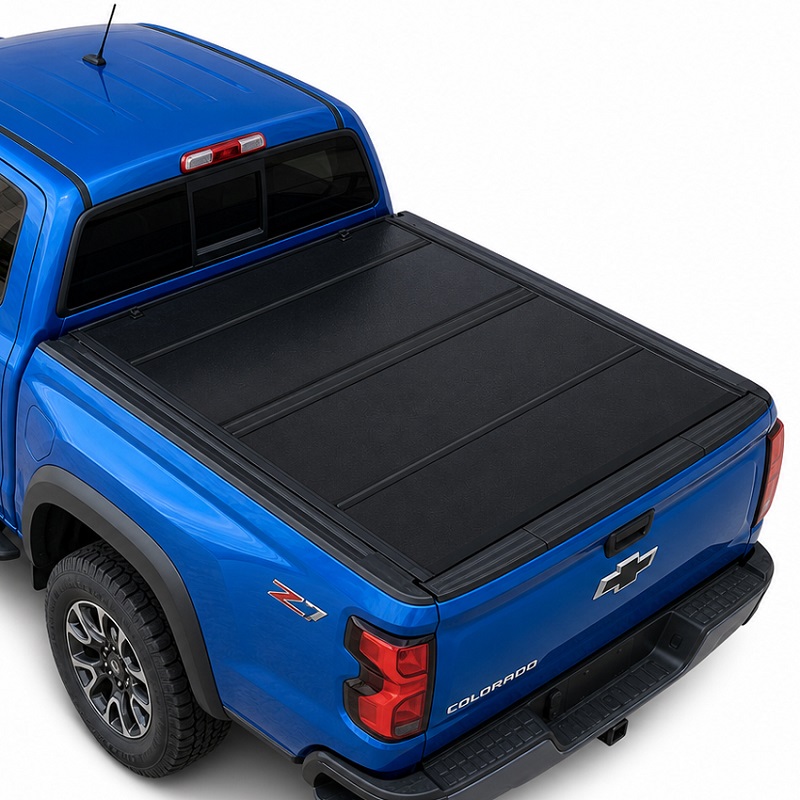 Cubierta rígida de perfil bajo y cuádruple para Chevy Colorado